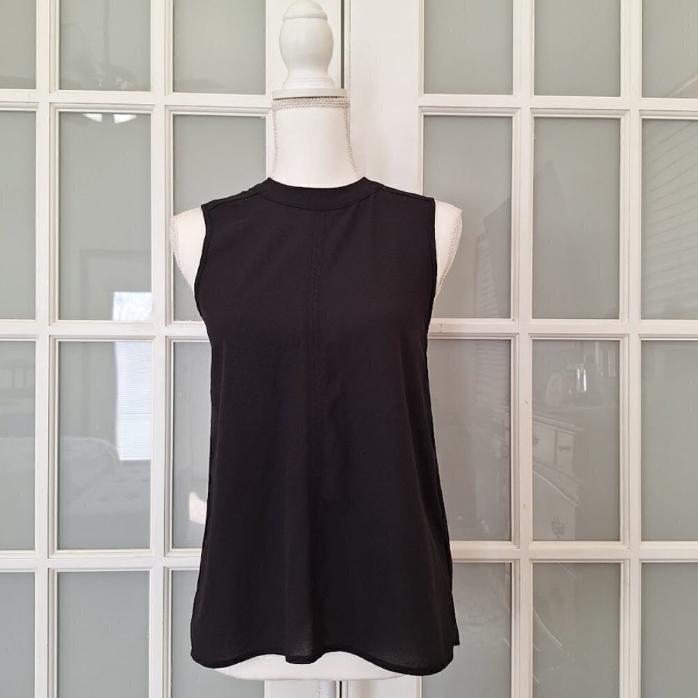 Paper Crane Black Sleeveless Blouse